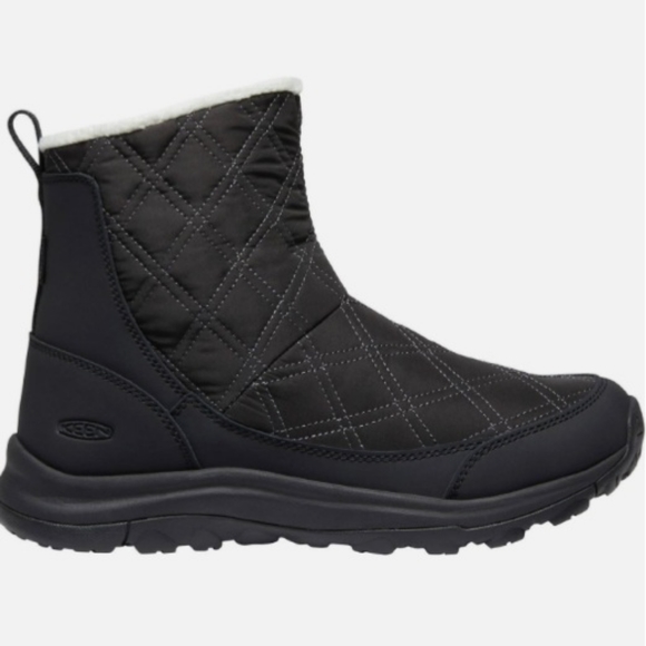 New Keen Terradora II Wintry Pull On Boots Quilted Waterproof  Black Size 10 - Picture 5 of 16